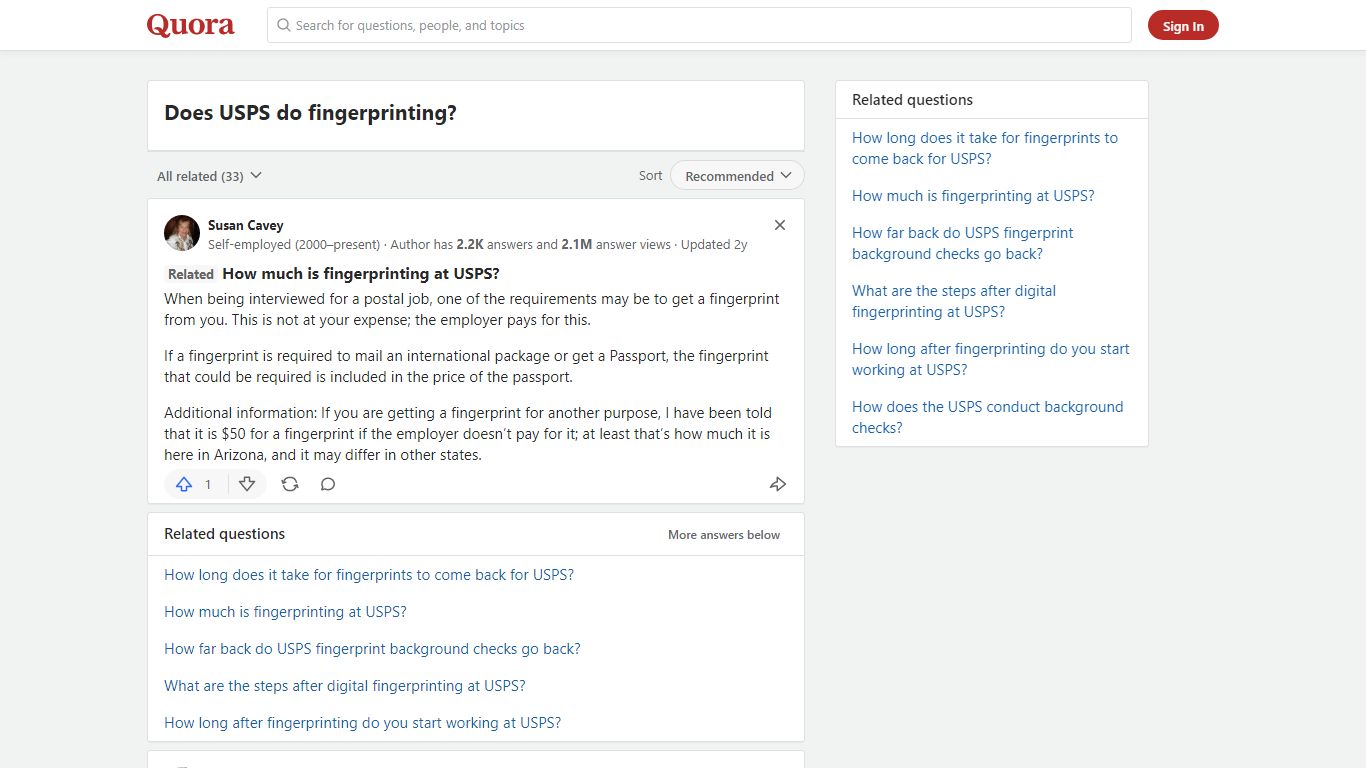 Does USPS do fingerprinting? - Quora